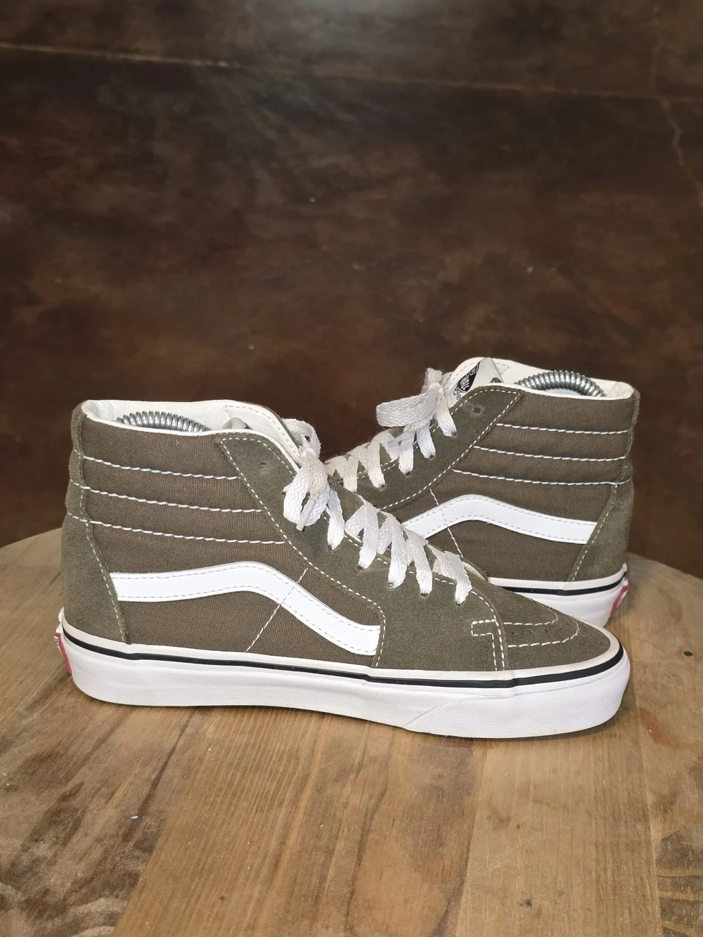 VANS Sk8-Hi Bungee Cord Olive Green High Top Sneakers M 3.5 W 5